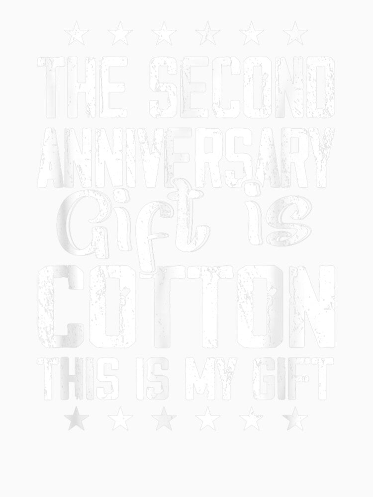 2nd Wedding Anniversary Cotton Him Husband Her by AgnesGeller