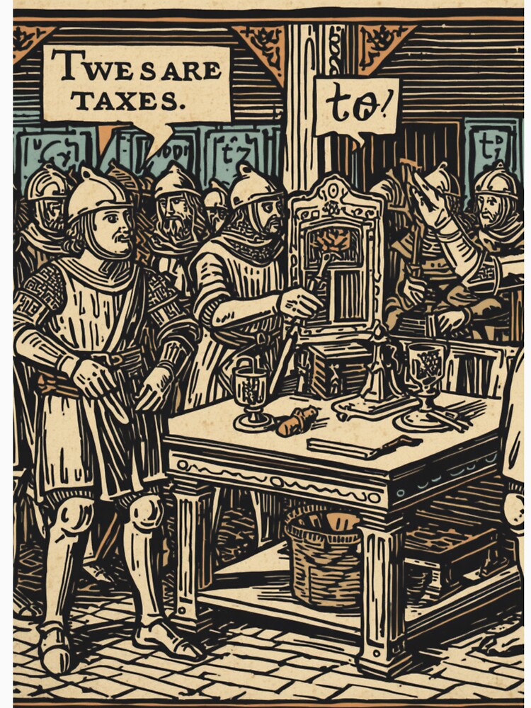 Funny Medieval Taxes Meme Design – “Taxes Have Always Been Terrible” by MDC-99