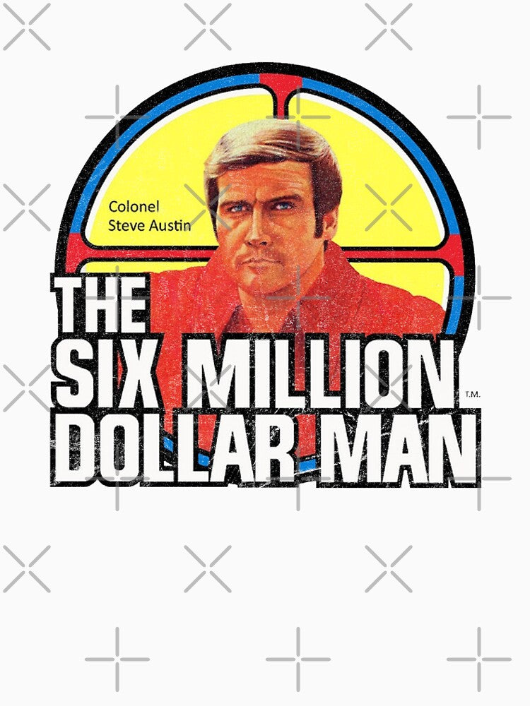 The Six Million Dollar Man Logo Vintage by Alema Art
