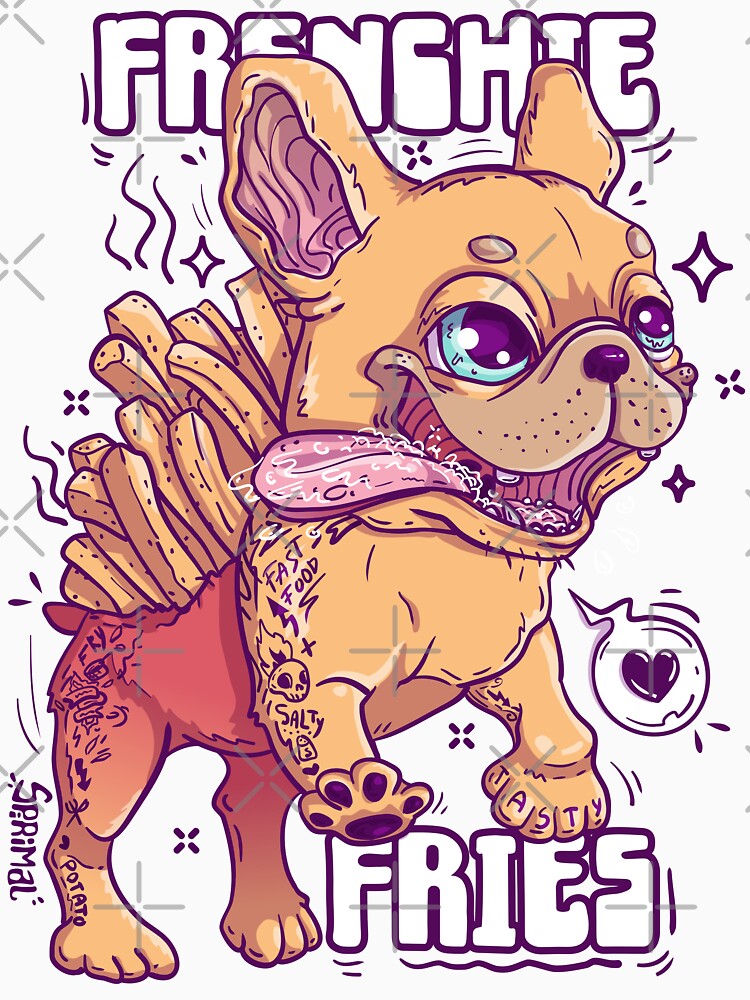 Frenchie French Fries pun Frenchie Fries by SPIRIMAL