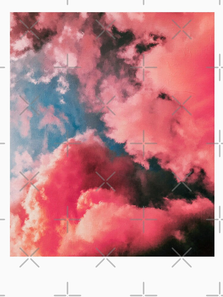 Dreamy pink cotton candy sky, Pink and Purple Cotton Candy Clouds Sky, Pastel Cotton Candy Skies, Fairy floss sky by Paintcorner