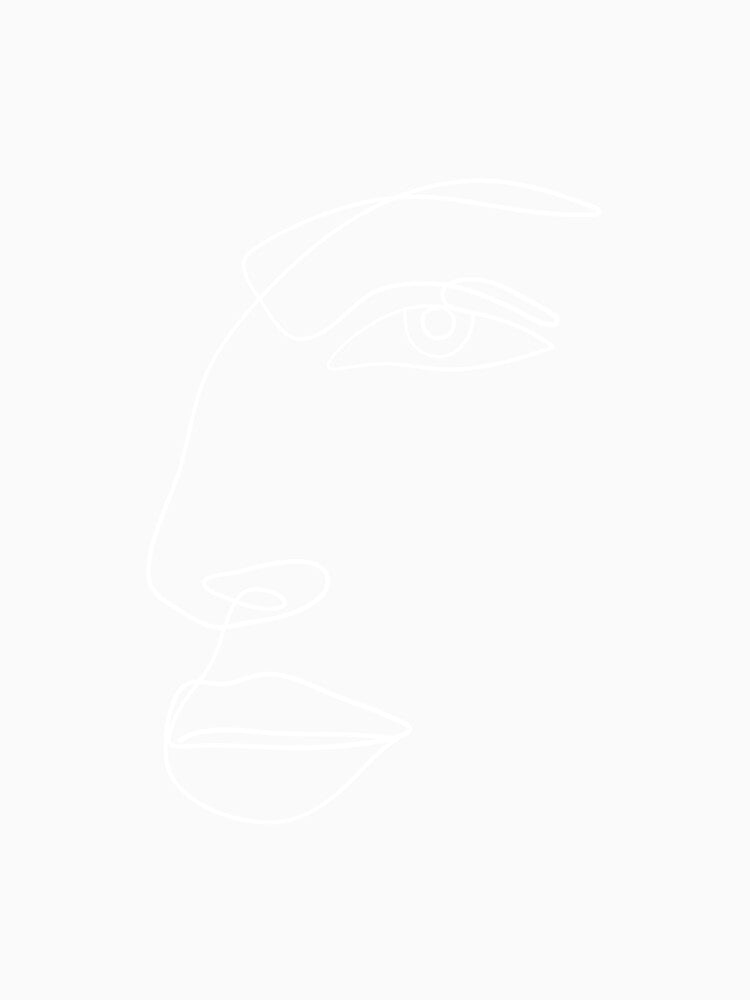 minimalist face of woman by Createchvity