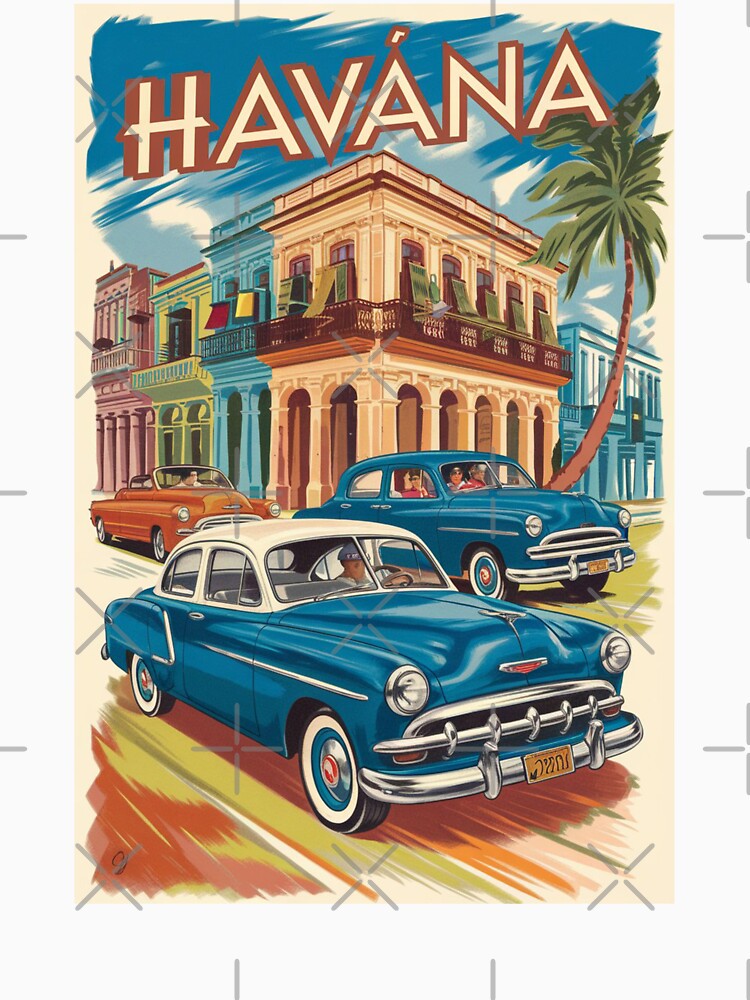 Havana Vintage Travel Poster by TravelerRat