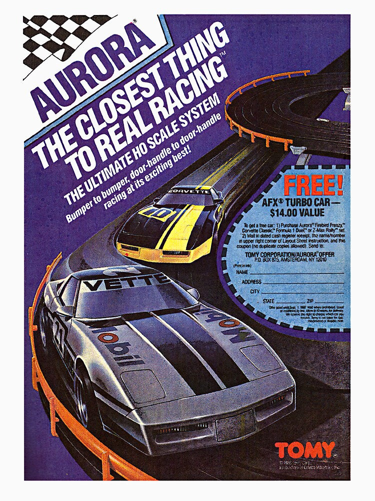 TOY CAR RACING SET by ThrowbackAds