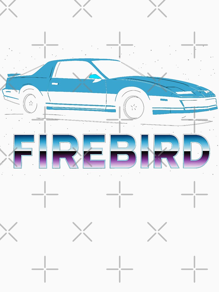 Third Gen Pontiac Firebird Retro 80s Muscle Car Minimalist Art by TheArtOfCar