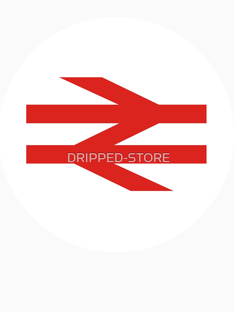 BRITISH RAIL ROUND LOGO-RED- by DRIPPED-STORE