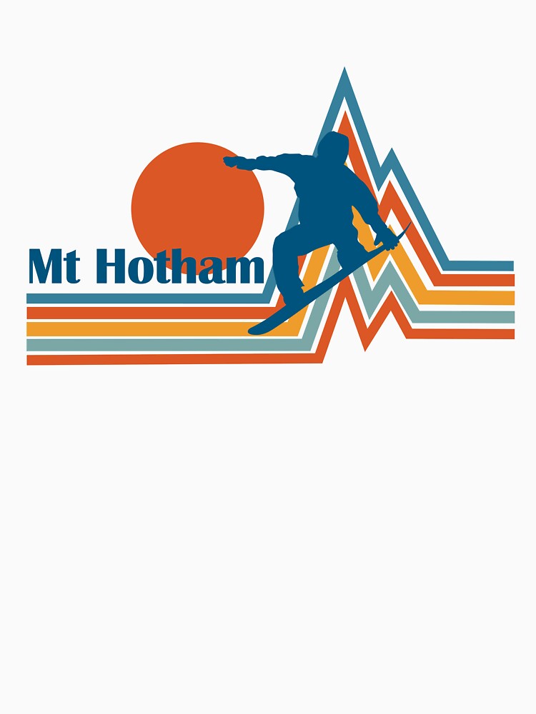 Vintage Summit: retro snow boarder at work, Mount Hotham by rillak