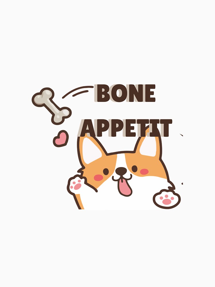 Animal Pun Dog Bone Appetit by bububabuinc