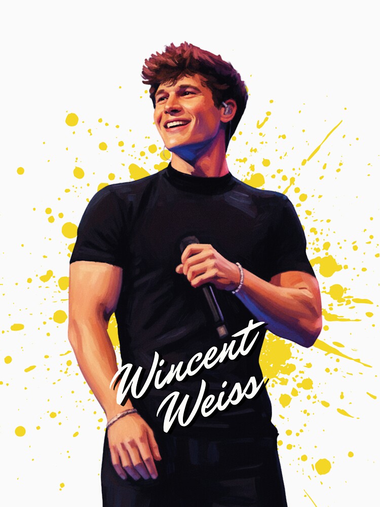 Wincent Weiss Paint Effect T-Shirt and Sticker by DiverseDazzle