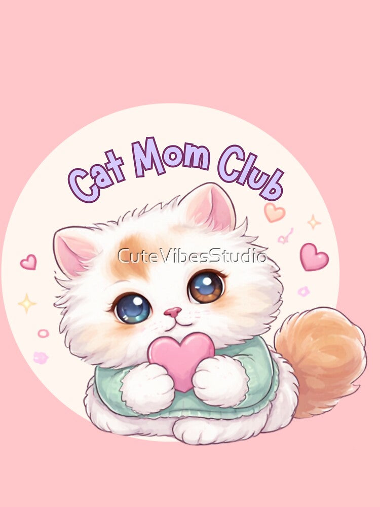 Cat Mom Club | Cute Cat Lover Design by CuteVibesStudio