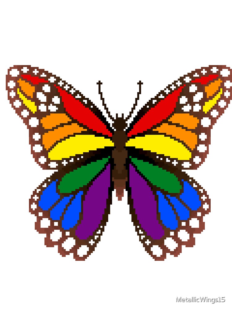 Gay Pride Butterfly by MetallicWings15