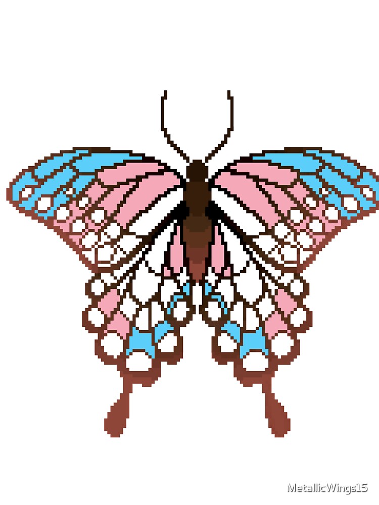 Trans Pride Butterfly by MetallicWings15