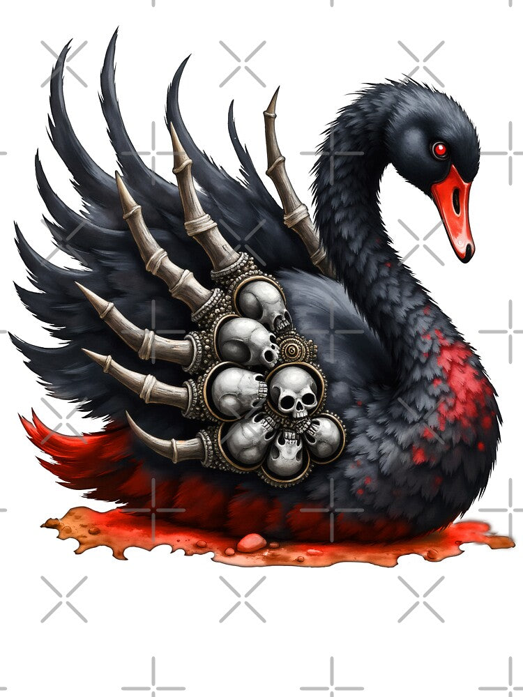 Dark Swan of Bones – Gothic Elegance with a Wicked Twist. by nicky2342