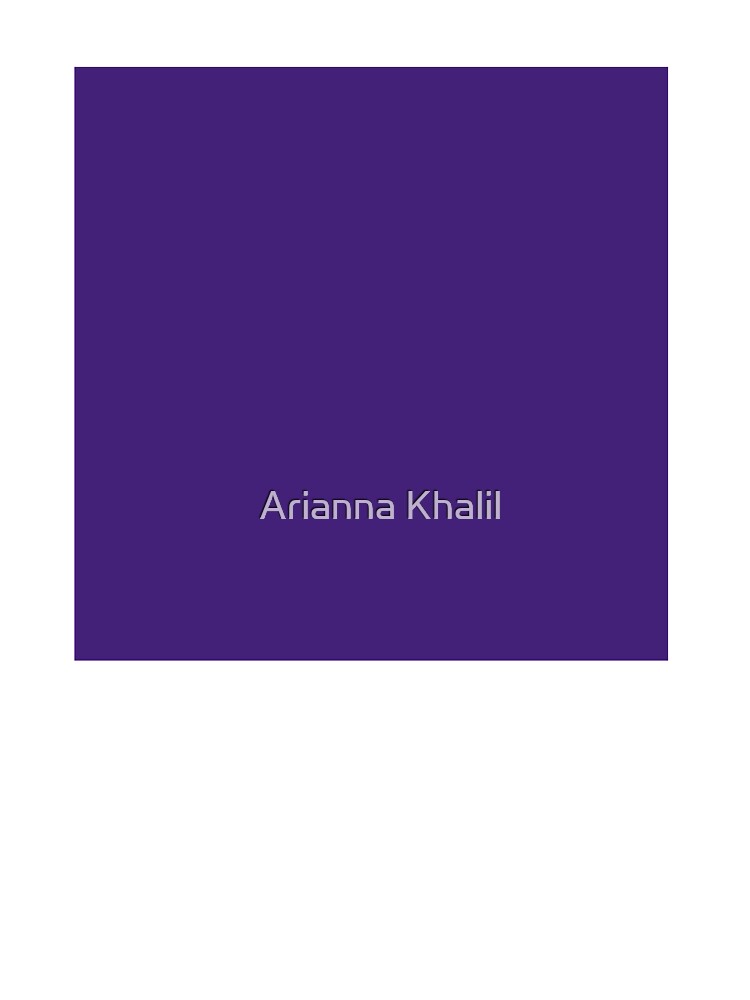 Solid Dark Purple by Arianna Khalil
