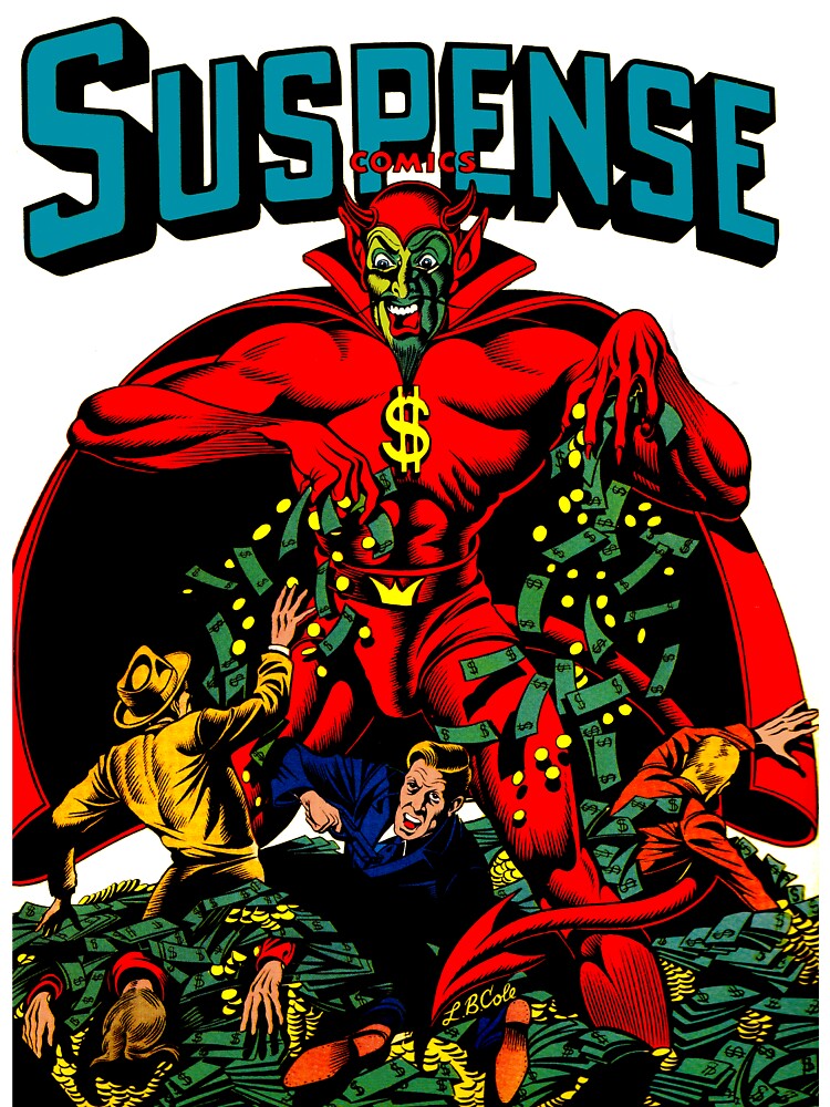 Vintage Comic Cover with Devil by woodycompton