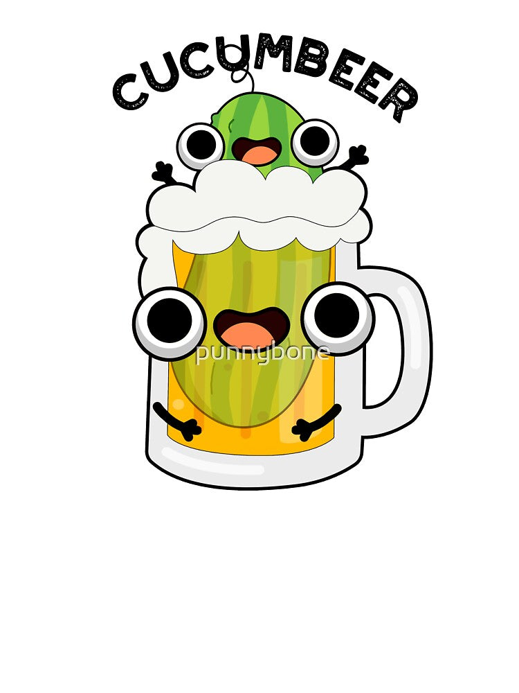 Cucum-beer Funny Beer Pun by punnybone
