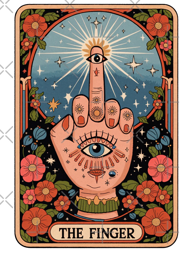 The Finger – Mystical Tarot-Inspired Design by Charlietule