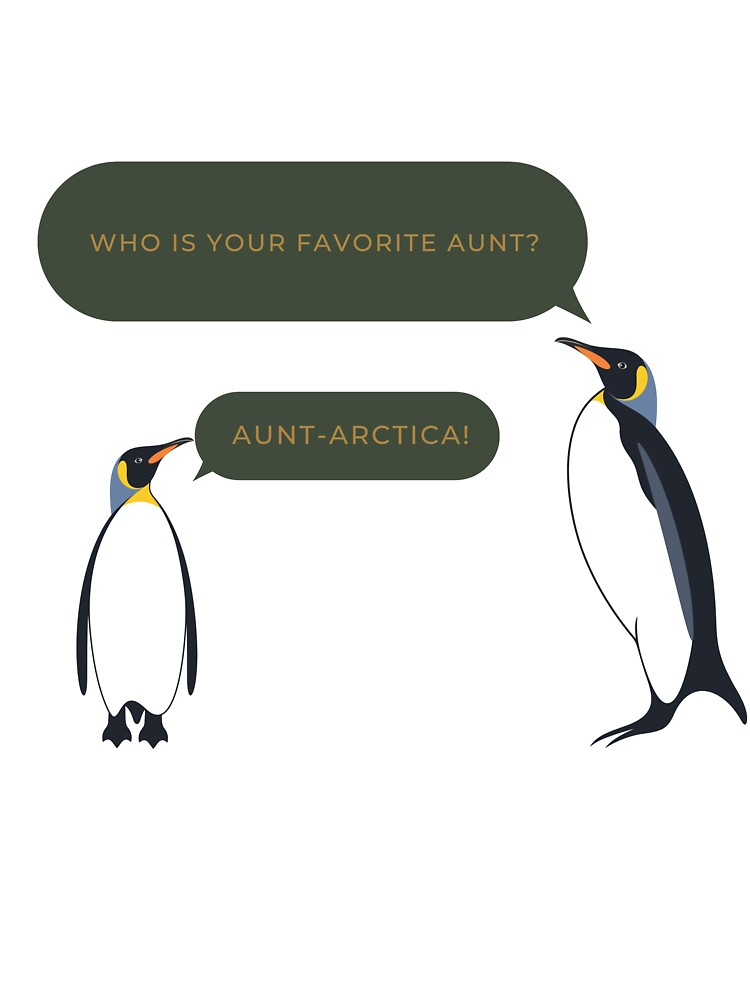 Penguin aunt-artica joke/pun by glooop