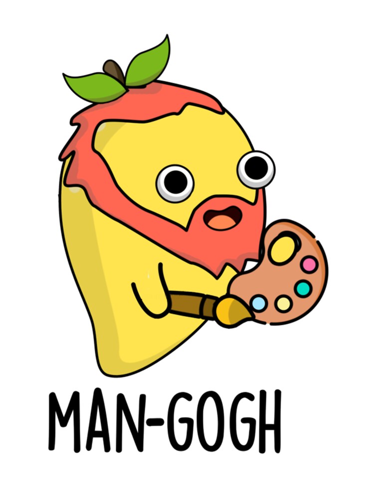 Man-gogh Cute Artist Mango Pun by DouglasyReynol