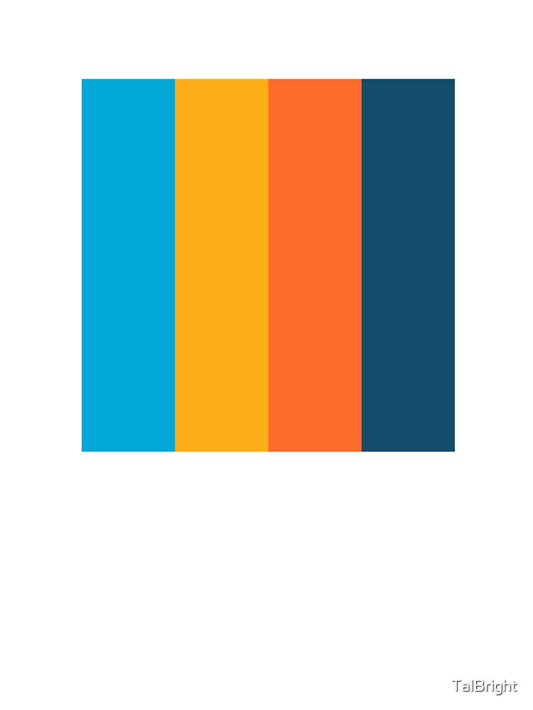 Retro vintage color stripes by TalBright
