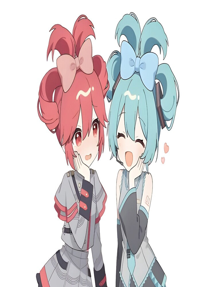 Kasane teto x miku by RadiantGraphics