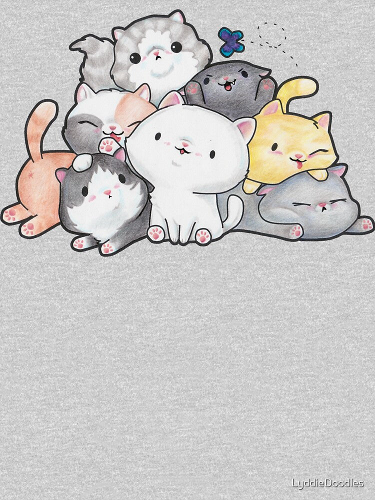 Pile of Kittehs by LyddieDoodles