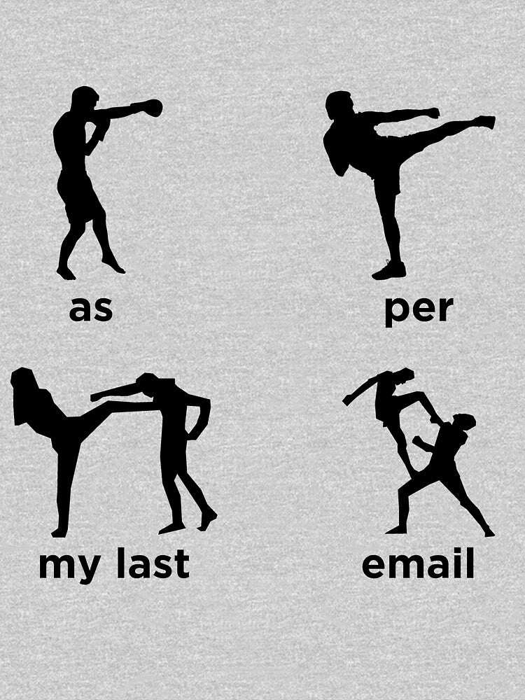 As Per My Last Email - Black Print by Rico-Broham