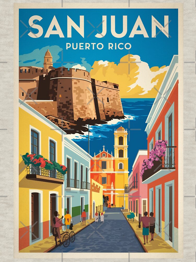 San Juan Vintage Travel Poster by TravelerRat