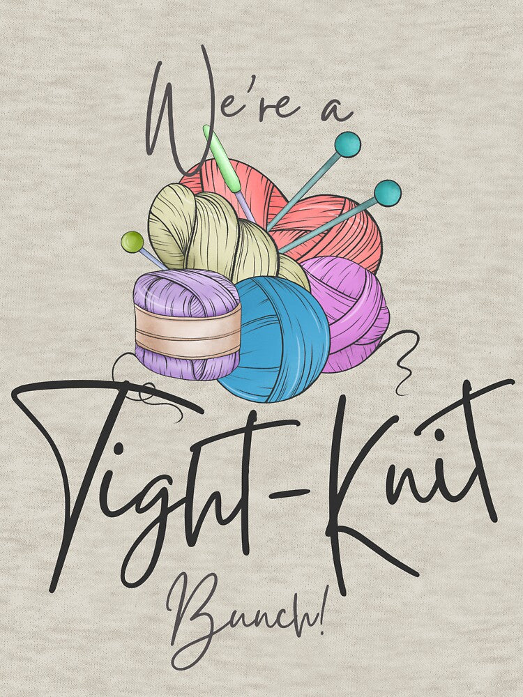 We're a tight-knit bunch yarn pun by 442b