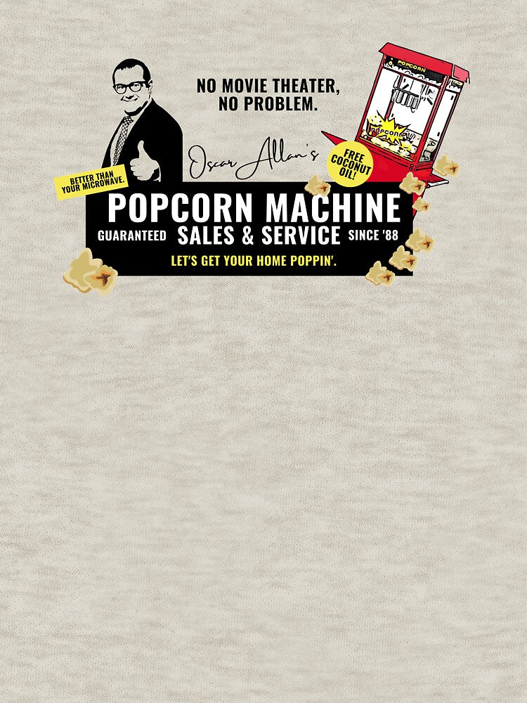 Oscar Allan's Popcorn Machine Sales by The Masked Designer