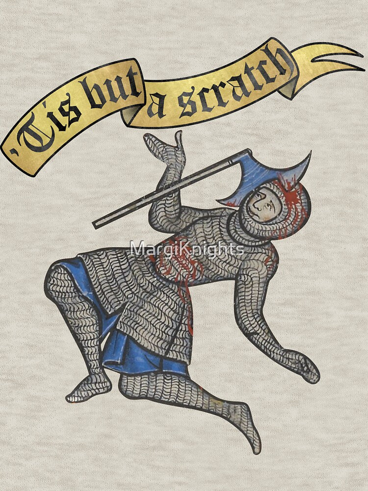 Tis but a scratch - Medieval Knight Axe Meme by MargiKnights