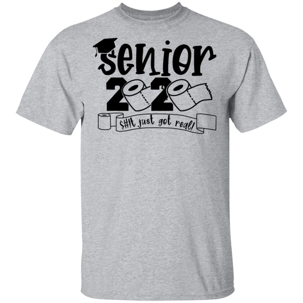 Class Of 2020 The Year Shit Got Real Graduation Shirt, Hoodie, Tank