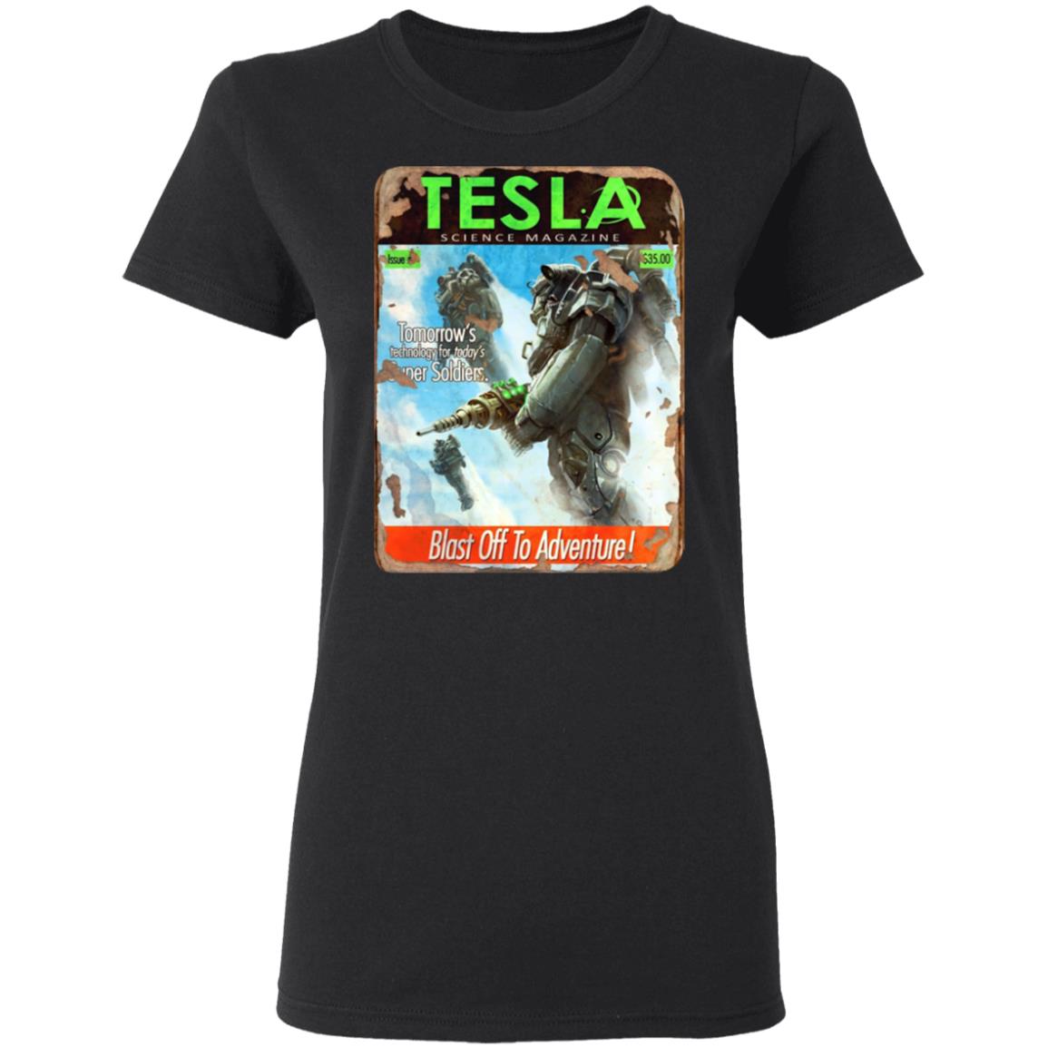Tesla Science Magazine Blast Off To Adventure Shirt, Hoodie, Tank