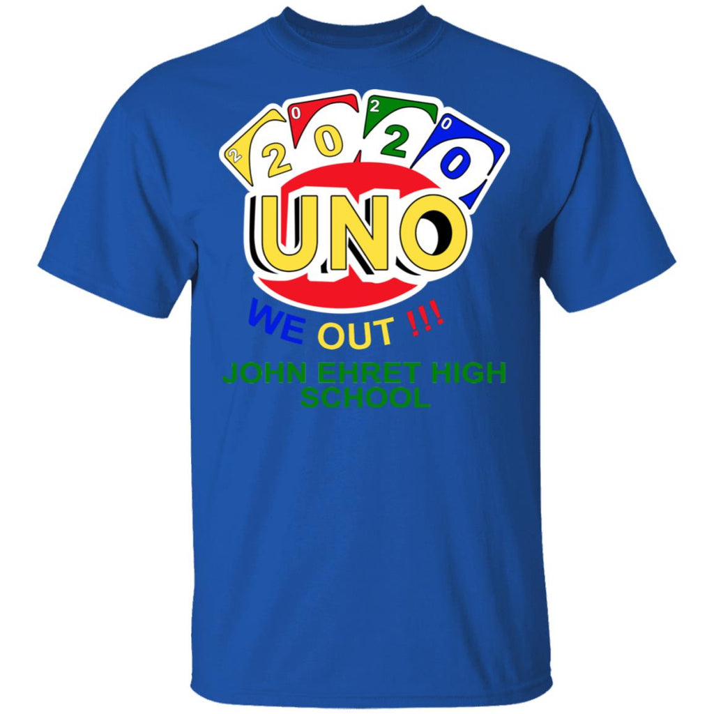 John Ehret High School 2020 Uno We Out High School Graduation Parody Shirt, Hoodie, Tank