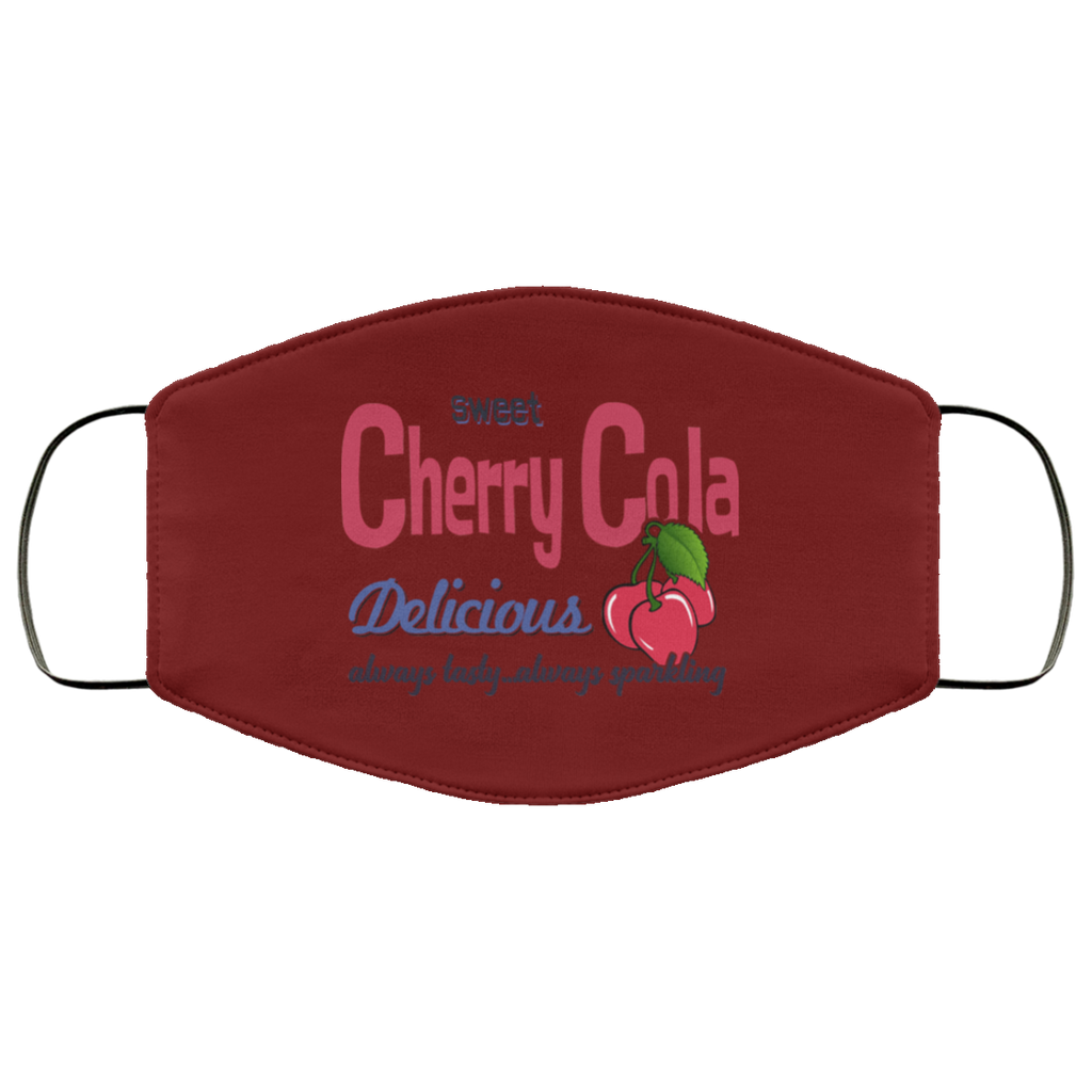 Sweet Cherry Cola Delicious Always Tasty Always Sparking Face Mask