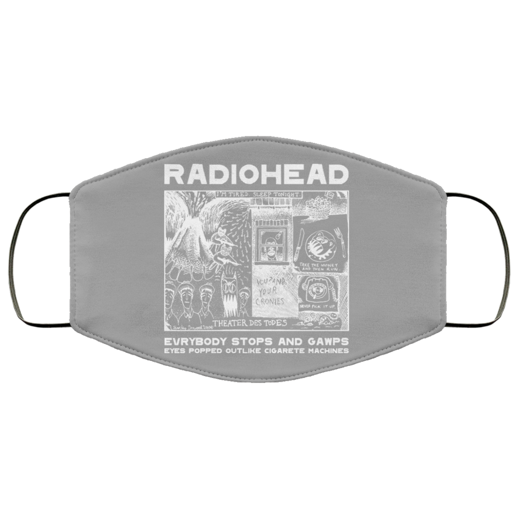 Radiohead Evrybody Stops And Gawps Eyes Popped Outlike Cigarete Machines Face Mask