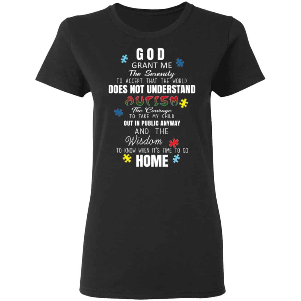 God Grant Me The Serenity To Accept That The World Does Not Understand Autism Shirt, Hoodie, Tank