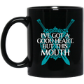 I’ve Got A Good Heart But This Mouth Shield Maiden Viking Mug