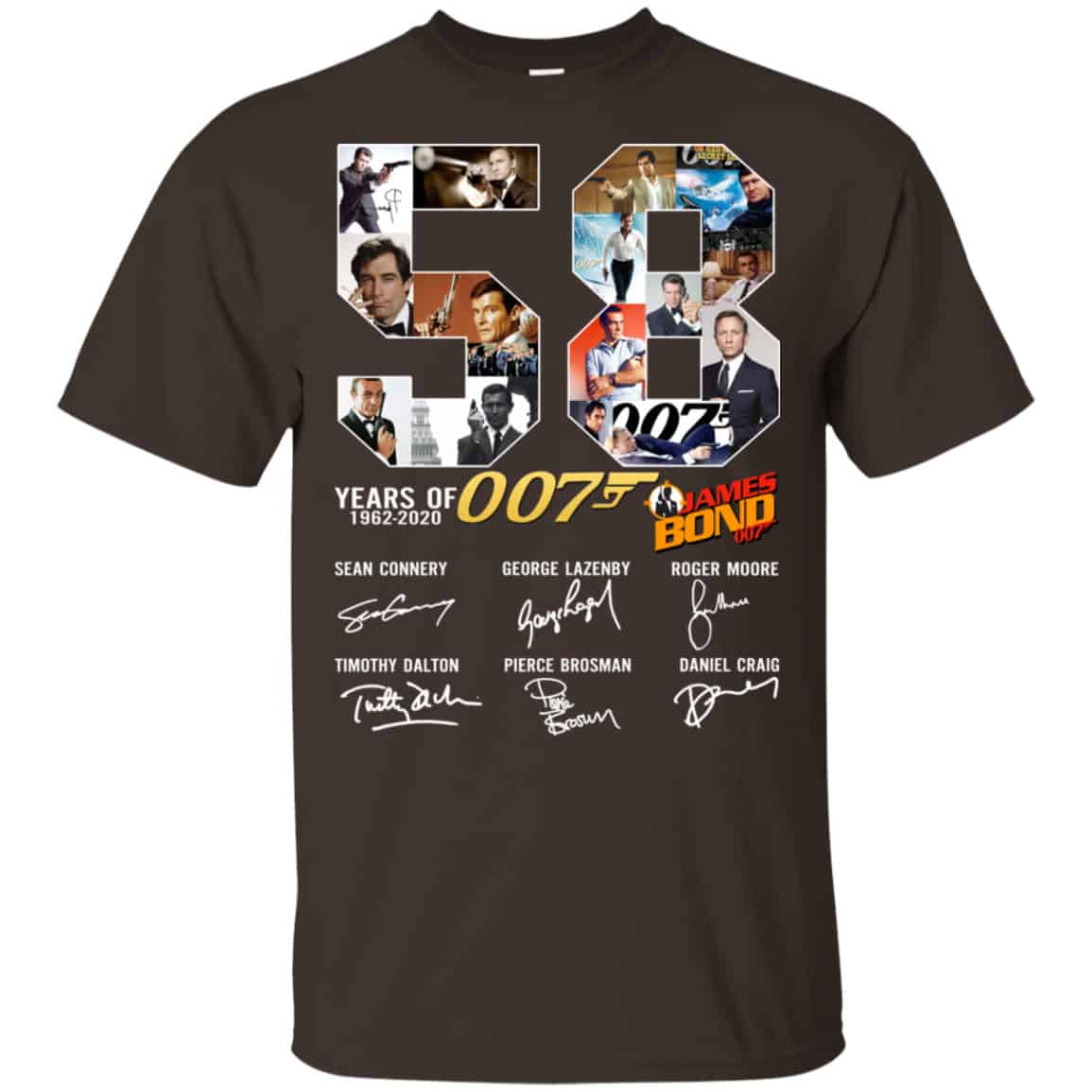 58 Years Of James Bond Anniversary Shirt, Hoodie, Tank
