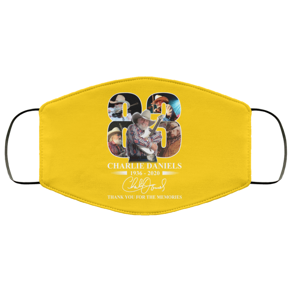 Remembering Charlie Daniels 1936 2020 Face Mask