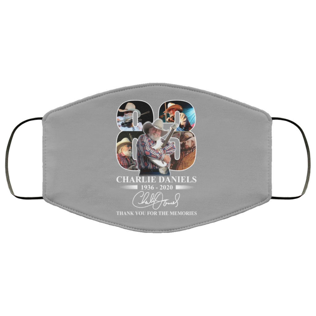 Remembering Charlie Daniels 1936 2020 Face Mask