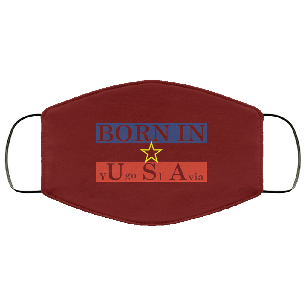 Proud Yugoslavia Born In Usa Face Mask