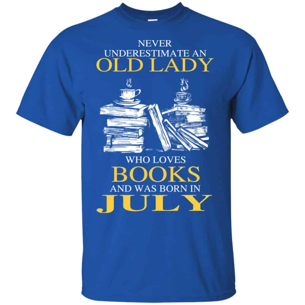 An Old Lady Who Loves Books And Was Born In July Shirt, Hoodie, Tank
