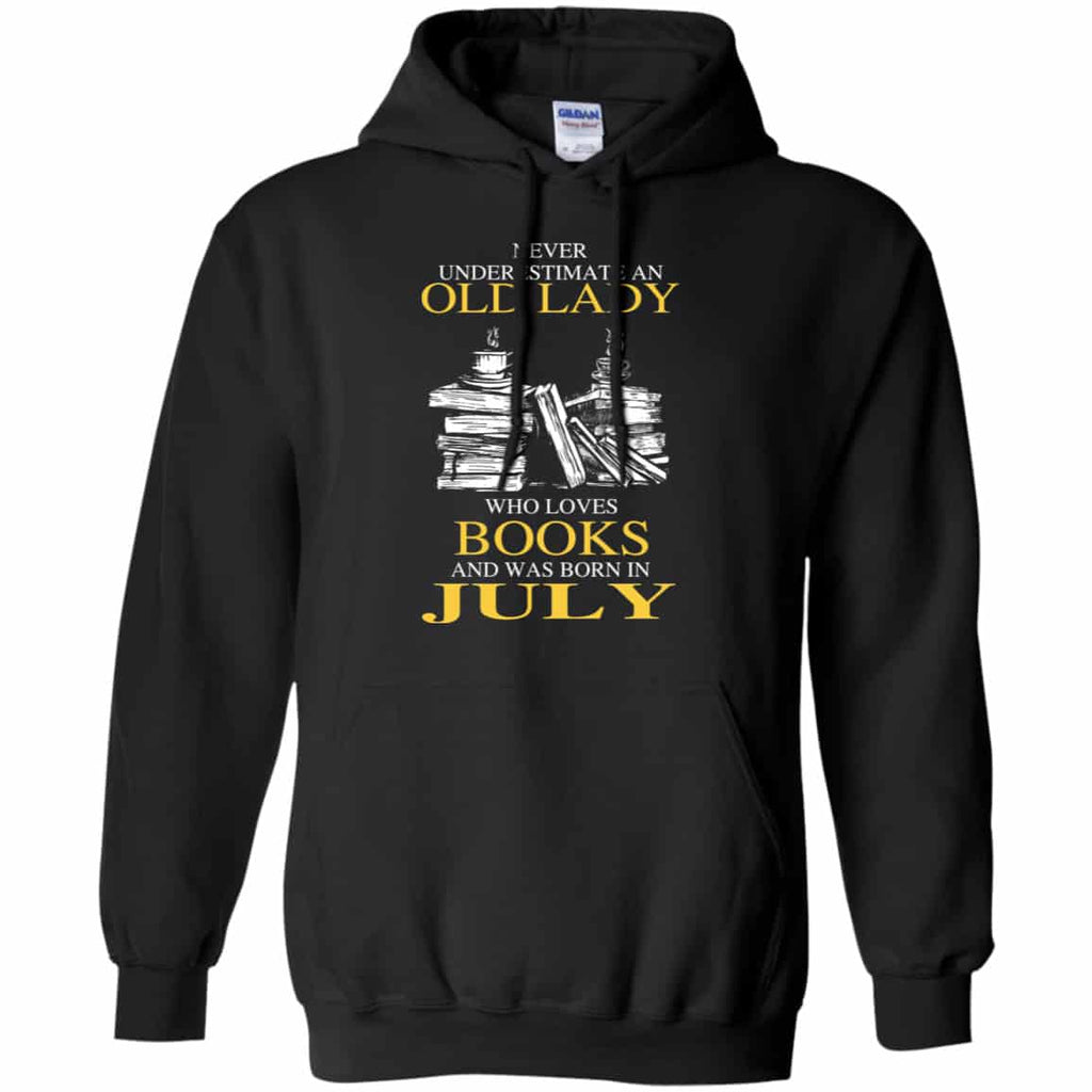 An Old Lady Who Loves Books And Was Born In July Shirt, Hoodie, Tank