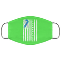 Type 1 Diabetes Awareness Support T1D Flag Ribbon Face Mask