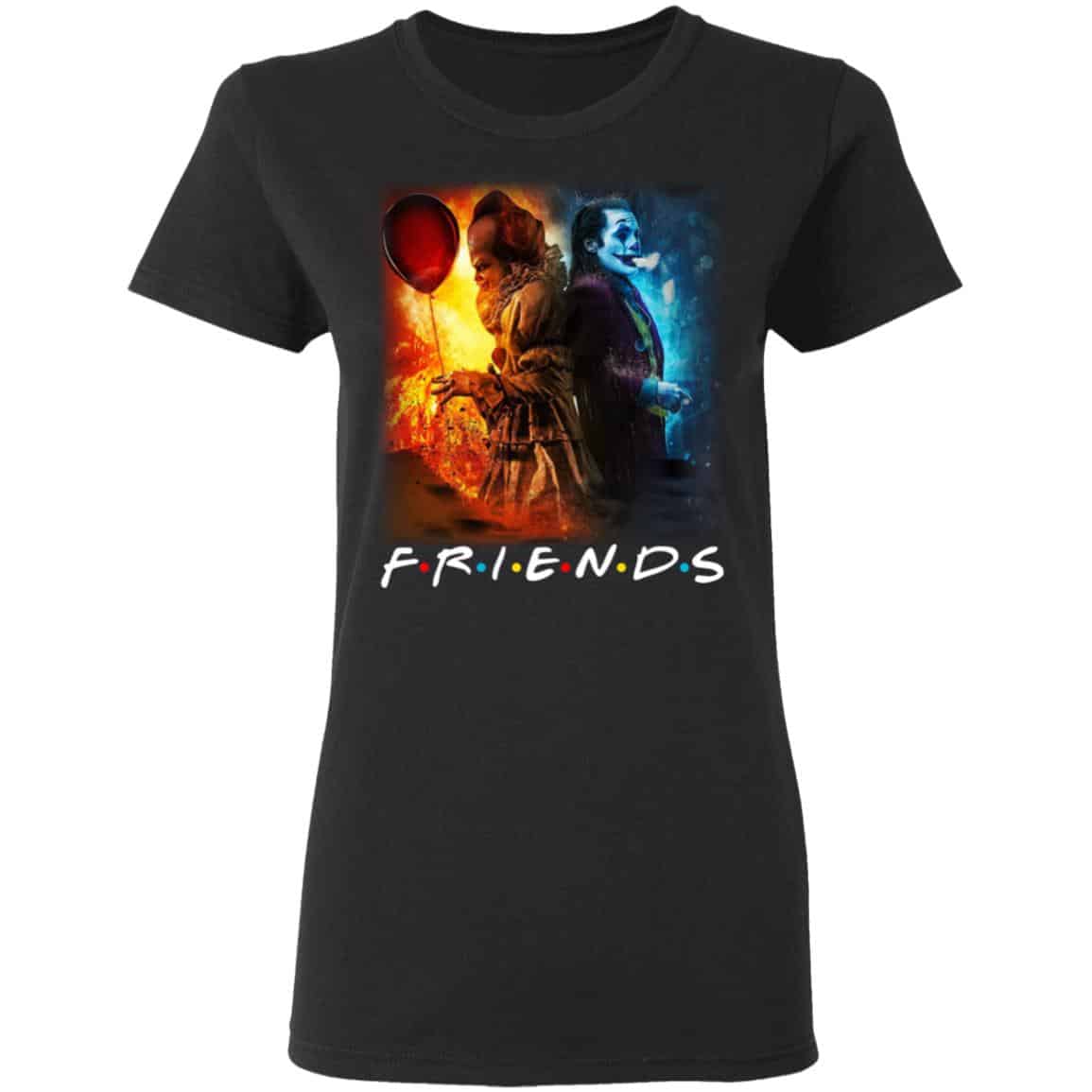 Joker And Pennywise Friends Shirt, Hoodie, Tank