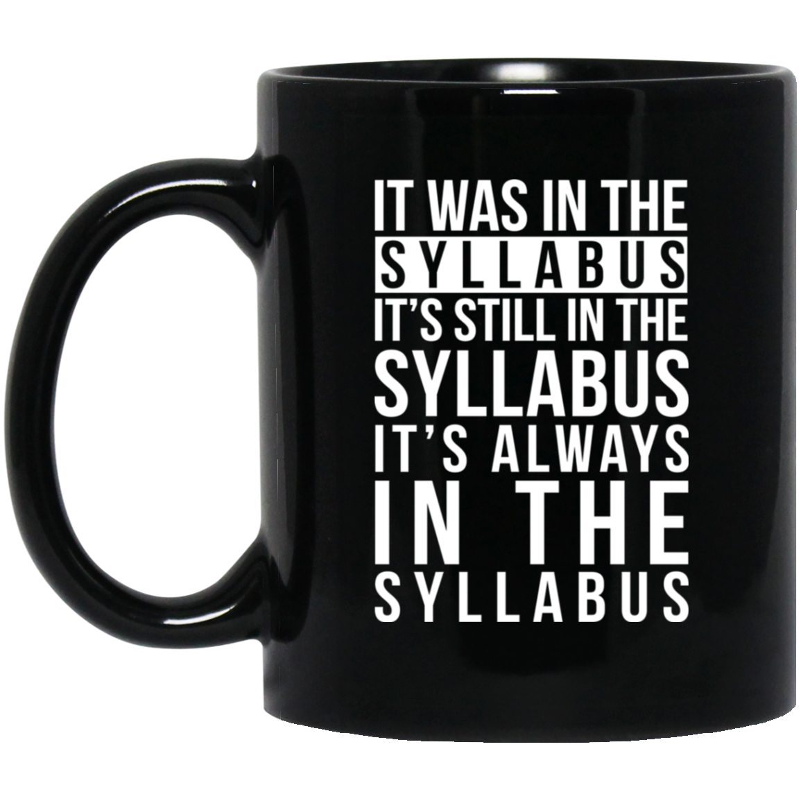 It Was In The Syllabus It’s Still In The Syllabus It’s Always In The Syllabus Mug