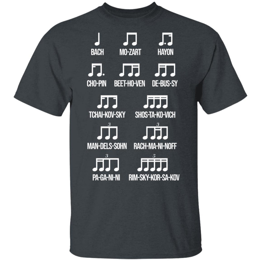 Composer Rhythm Music Gift Bach Mozart Beethoven Chopin Camiseta Shirt, Hoodie, Tank
