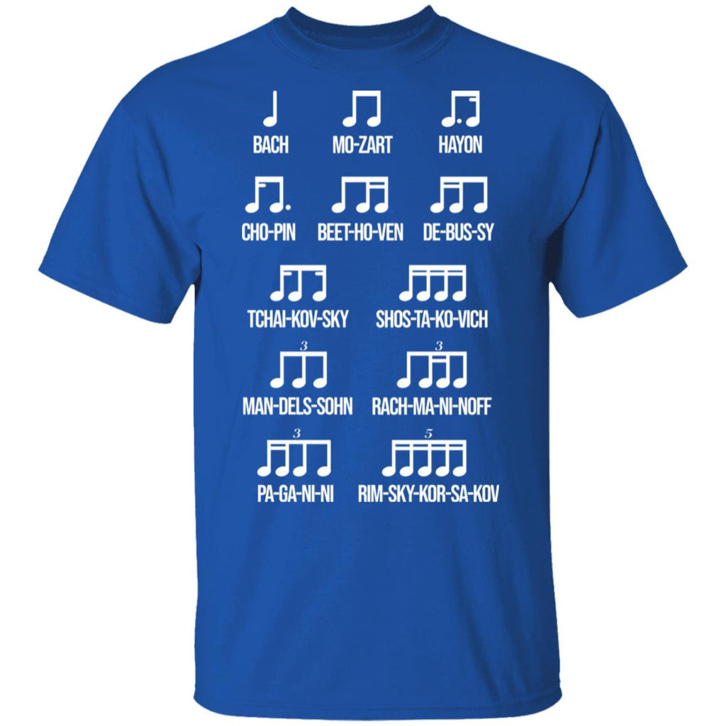 Composer Rhythm Music Gift Bach Mozart Beethoven Chopin Camiseta Shirt, Hoodie, Tank