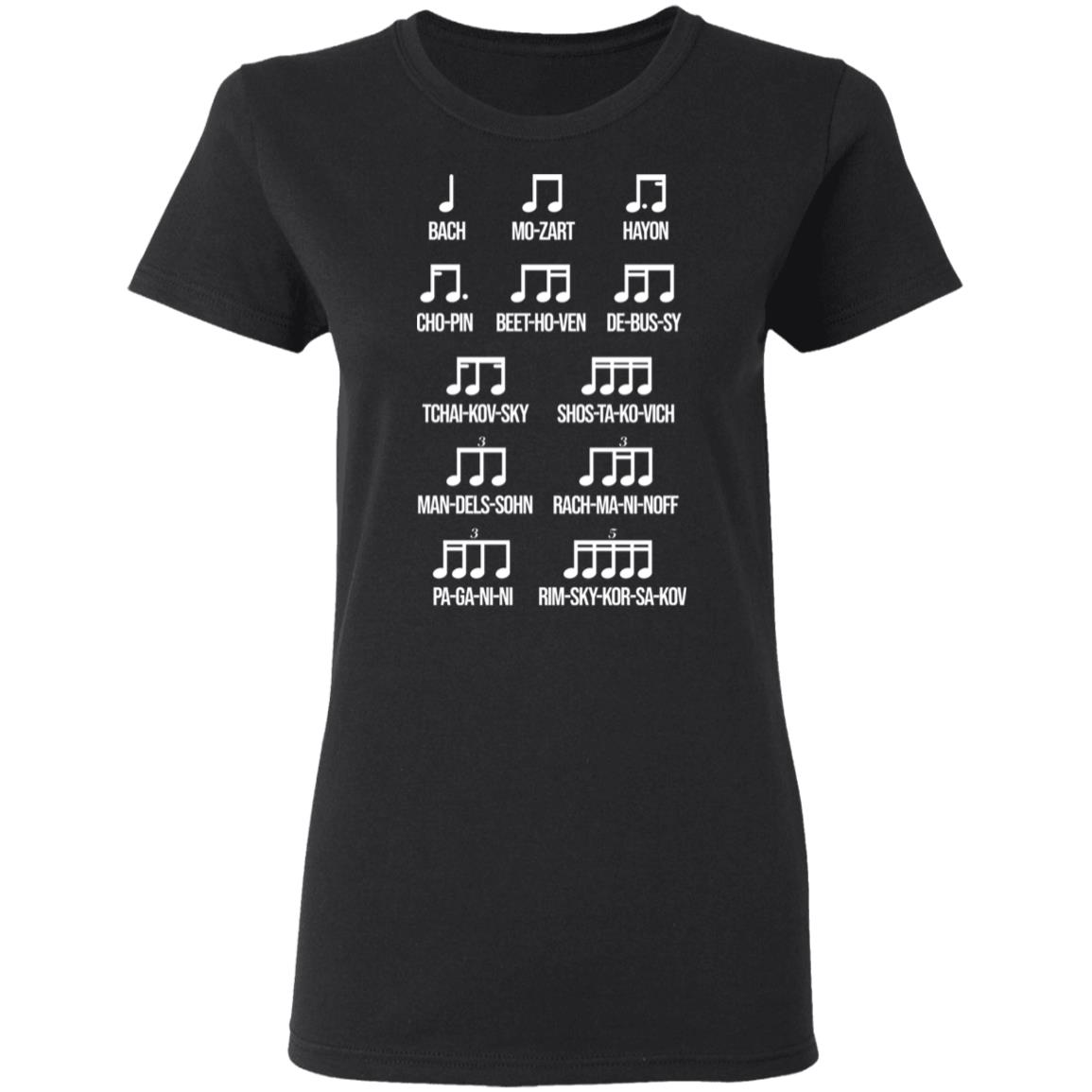 Composer Rhythm Music Gift Bach Mozart Beethoven Chopin Camiseta Shirt, Hoodie, Tank